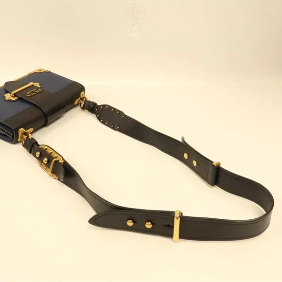 💎 City Calf Saffiano Bag Black crossbody leather - Picture 4 of 15